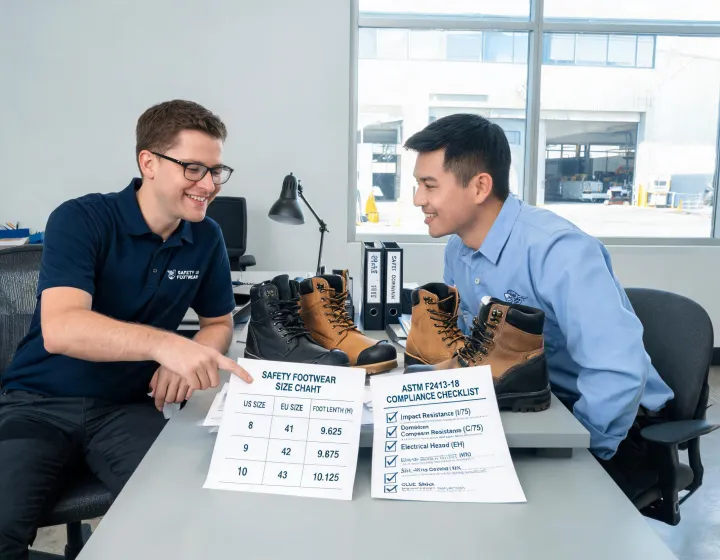 Safety footwear advisor reviewing boot program